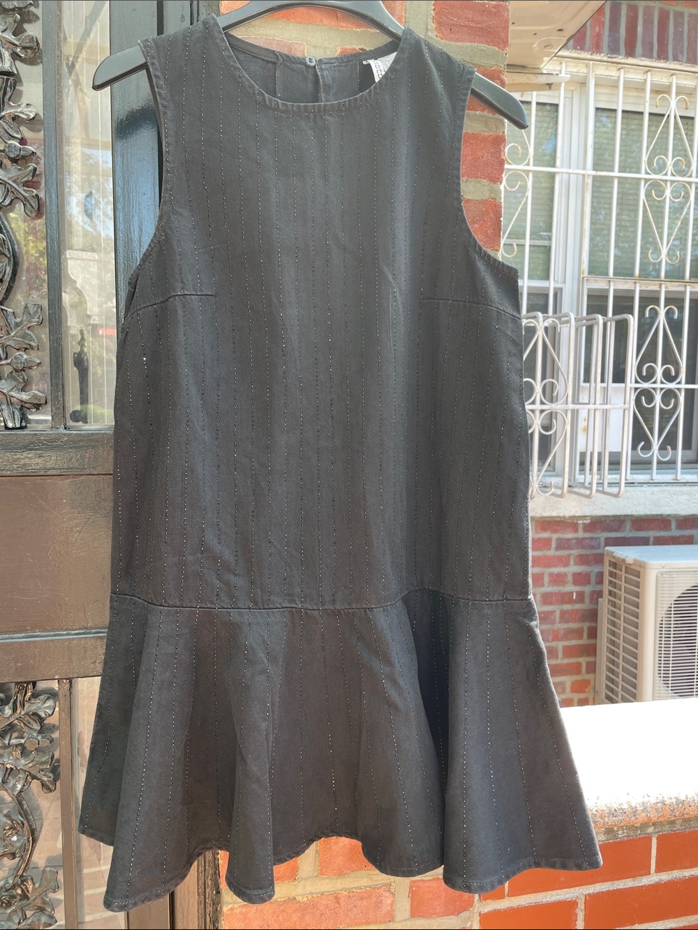 Black Sleeveless Flared Dress